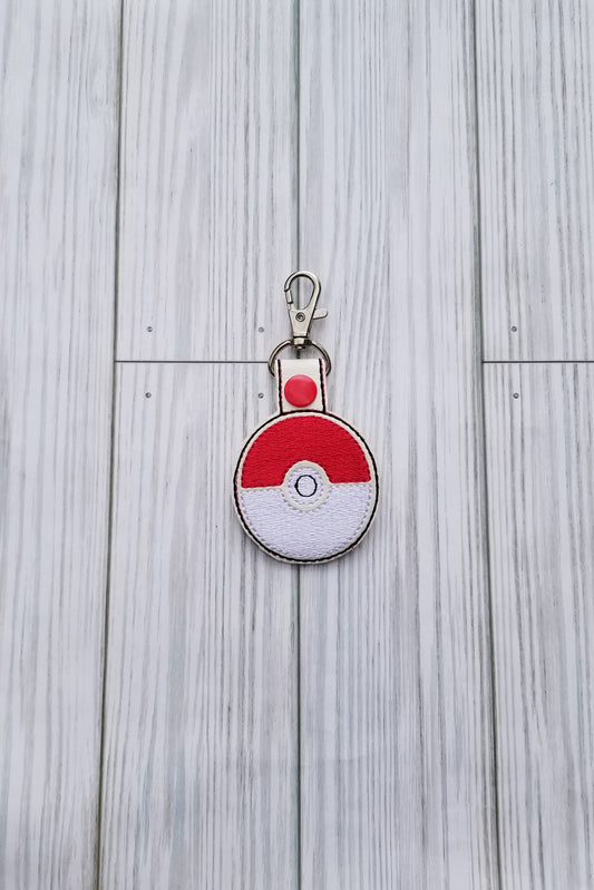 Red and white poke ball