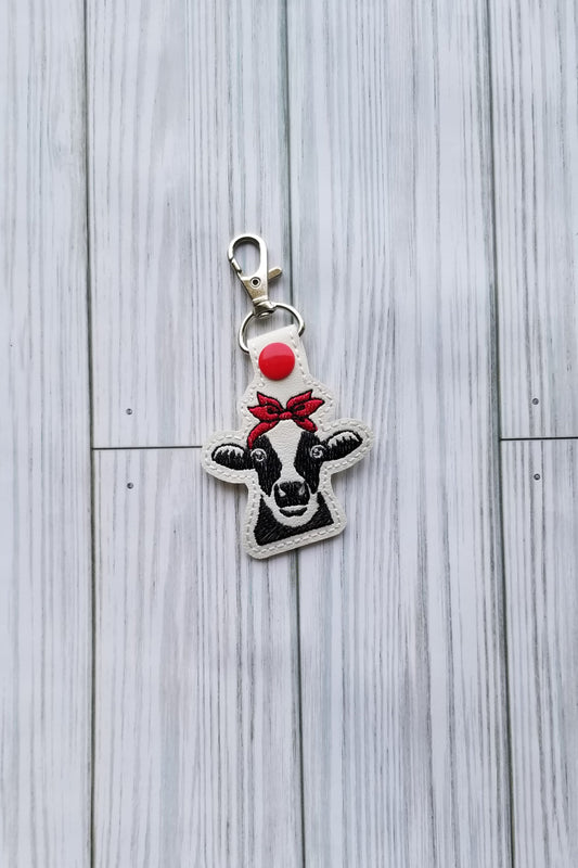 Cow with Red Bow
