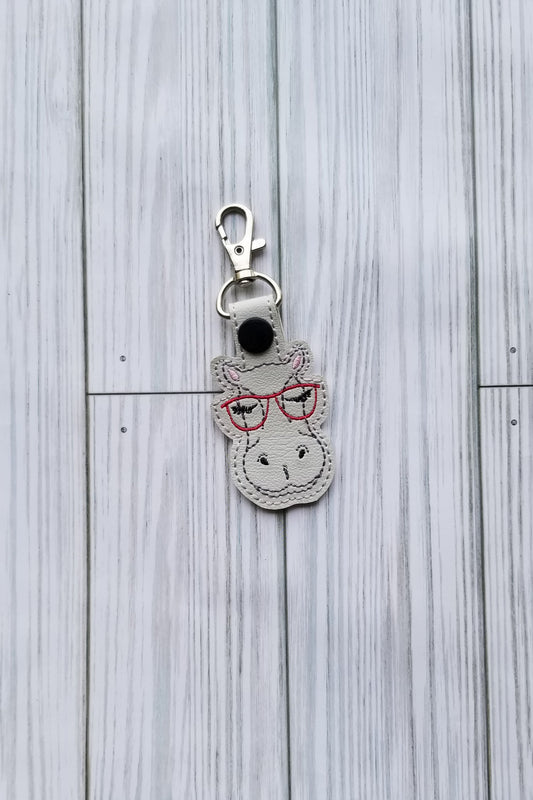 Hippo with Red Glasses