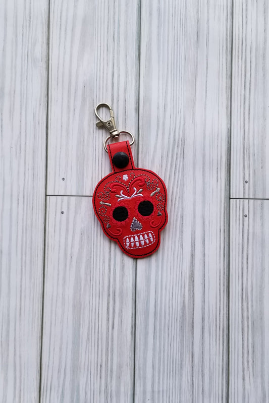 Sugar Skull Red/White